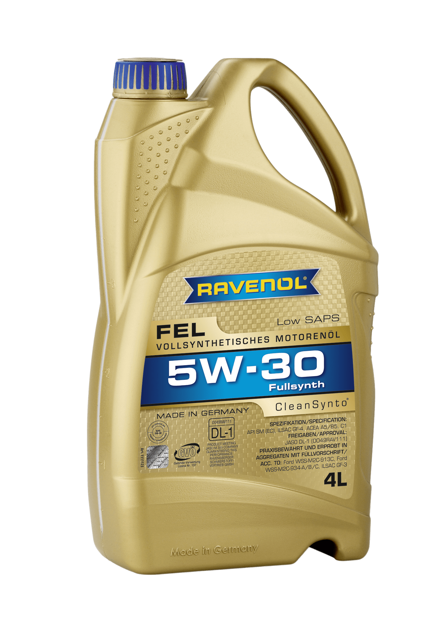 Моторное масло Ravenol FEL SAE 5W-30, 4л